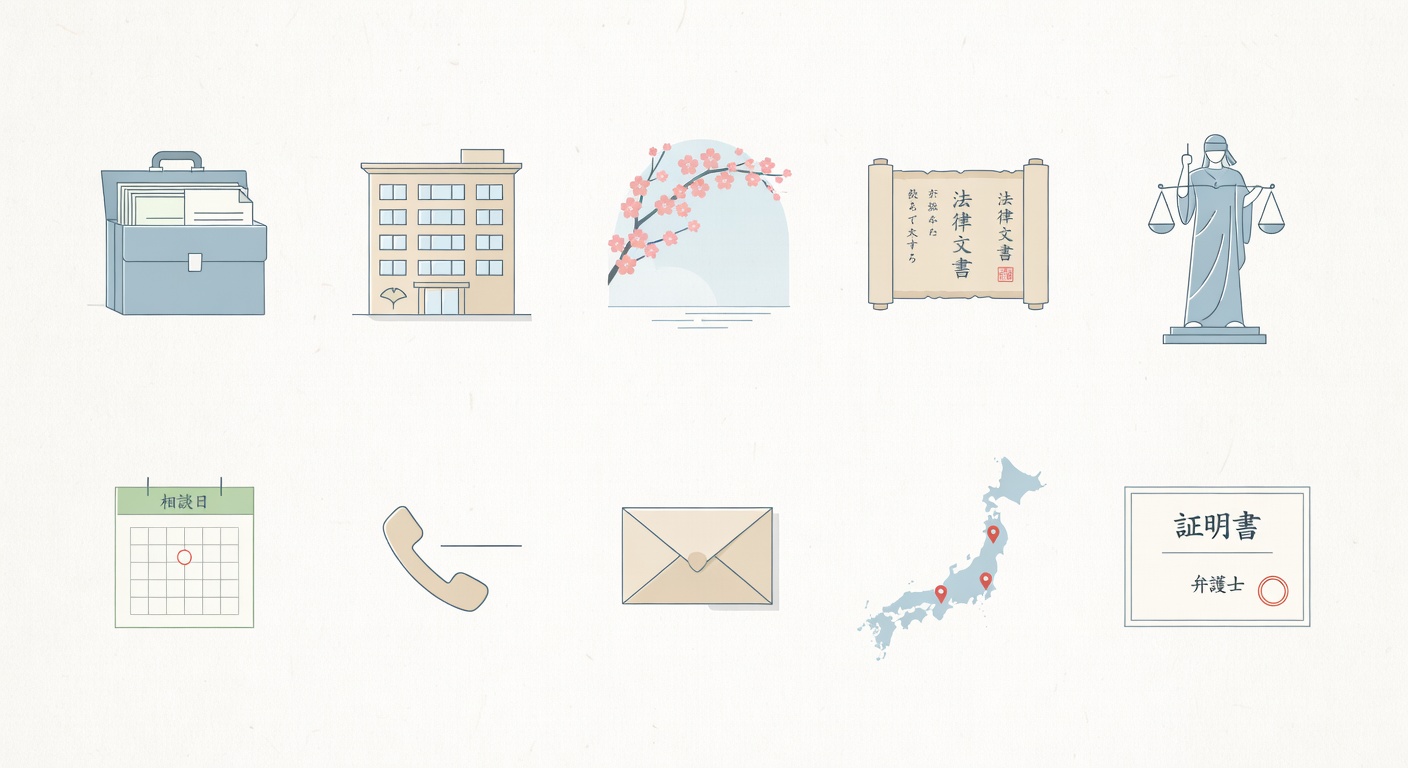 企業法務 - ブリーフケースと法律書類