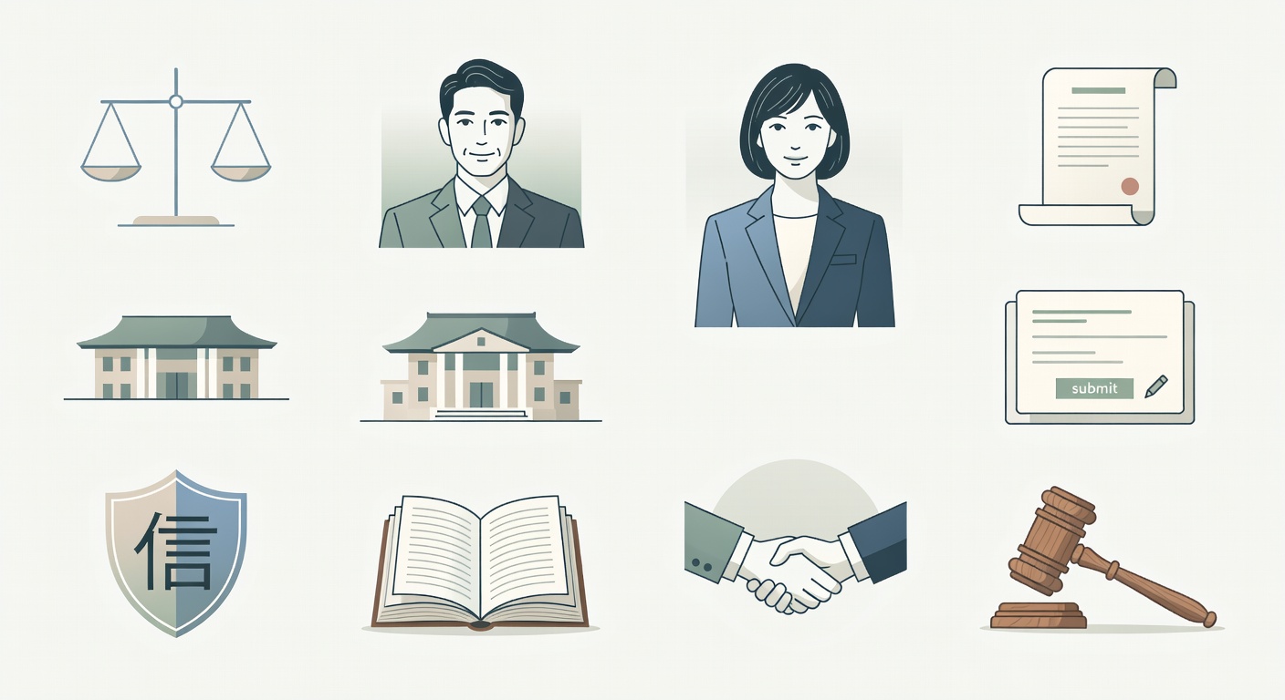 信頼と誠実さを象徴するシールドバッジ。私たちの法的サービスの基盤を表しています。